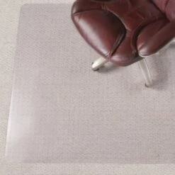 Realspace® All-Pile Chair Mat, 36" X 48", Studded, Clear