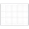Ghent® 2 X 2" Grid Magnetic Whiteboard, 3 X 4', Aluminum Frame