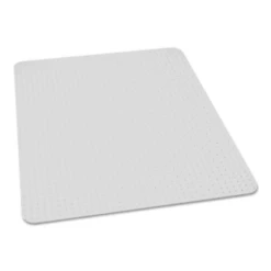 Skilcraft Biobased Chair Mat For High Pile Carpet, 46 X 60, No Lip, Clear