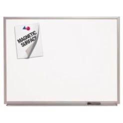 Skilcraft Quartet Magnetic Porcelain Marker Board, 53 X 77
