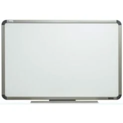 Skilcraft Quartet Total Erase White Board, 72 X 48, Silver