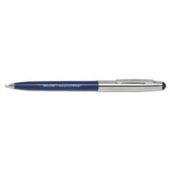 Skilcraft Combo Retractable Ballpoint Pen/stylus, Blue Ink, Blue/silver Barrel