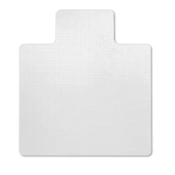 Skilcraft Pvc Chair Mat, Medium-To-High Pile Carpet, 45 X 53, Clear