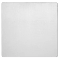 Skilcraft Pvc Chair Mat, Low-To-Medium Pile Carpet, 60 X 60, Clear