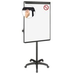Mastervision Silver Easy-Clean Mobile Presentation Dry-Erase Easel
