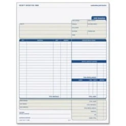 Adams® Carbonless Contractors Invoices, 2-Part, Pack Of 100