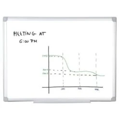 Mastervision® Earth Double-Sided Easy-Clean Dry Erase Board, Aluminum, 72" X 48"