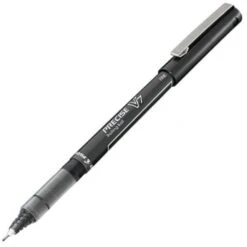 Pilot Precise V7 Rollerball Pens, Fine Point, 0.7 Mm, Black, Package Of 12