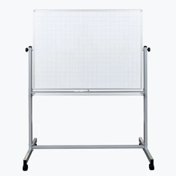 Luxor 48" X 36" Mobile Magnetic Combination Ghost Grid/whiteboard 1 Luxor 48" X 36" Mobile Magnetic Combination Ghost Grid/whiteboard