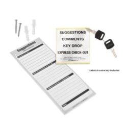 Adir Office Wall Mount Steel Locking Suggest Drop Box Red -Office Provisions 228541 BottomView Lg