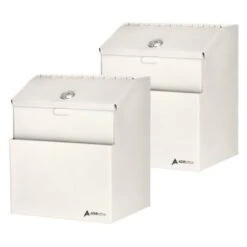 Adir Office Wall Mount Steel Locking Suggest Drop Box White