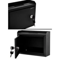 Adir Office Wall Mount Medium Size Steel Multi-Purpose Suggest Drop Bx -Office Provisions 228546 BottomView Lg