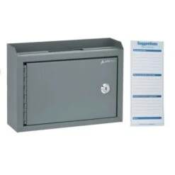 Adir Office Medium Size Grey Steel Mp Suggest Drop Box W/suggest Cards
