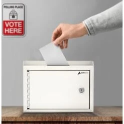 Adir Office Wall Mount Medium Size Steel Multi-Purpose Suggest Drop Box -Office Provisions 228555 DetailedProductView3 Lg