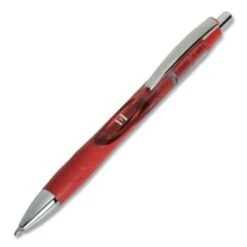 Skilcraft Gel Pen Retract Bold 1 Mm Red Ink Translucent Barrel