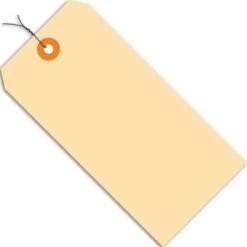 Office Depot® Brand Prewired Manila Shipping Tags #3, 3-3/4x1-7/8", Case Of 1,000