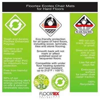Floortex Ecotex® Enhanced Polymer Lipped Chair Mat For Hard Floors - 36" X 48" 10 Floortex Ecotex® Enhanced Polymer Lipped Chair Mat For Hard Floors - 36" X 48" - Image 10