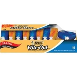 BIC® Wite-Out® Correction Tape, Pack Of 10