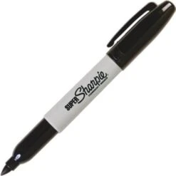 Sharpie® Super Permanent Markers, Black, Package Of 6
