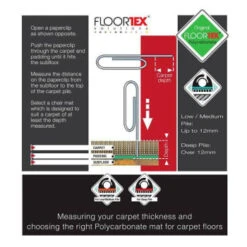 Floortex 9mat® Polycarbonate Blue Gaming Chair Mat/carpets Up To 1/2" 38"x39" -Office Provisions 324295 DetailedProductView7 Lg