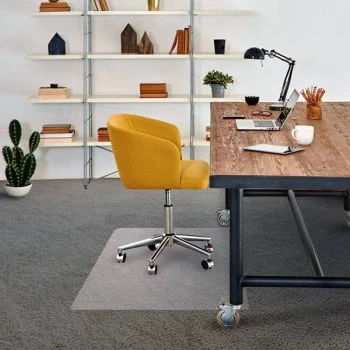 Floortex Advantagemat® Vinyl Rectangular Chair Mat Carpets Up To 3/8" 48" X 60" 2 Floortex Advantagemat® Vinyl Rectangular Chair Mat Carpets Up To 3/8" 48" X 60" - Image 2