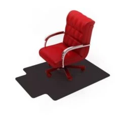 Floortex Advantagemat® Black Vinyl Lipped Chair Mat For Hard Floor - 36" X 48" -Office Provisions 329968 DetailedProductView2 Lg