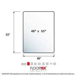 Floortex Ultimat® Polycarbonate Rectangular Chair Mat Hard Floor 48 X 53" 16 Floortex Ultimat® Polycarbonate Rectangular Chair Mat Hard Floor 48 X 53" -Office Provisions 330119 DetailedProductView7 Lg