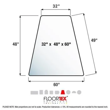 Floortex Ultimat® Polycarbonate Corner Workstation Chair Mat Hard Floor 48 X 60" 7 Floortex Ultimat® Polycarbonate Corner Workstation Chair Mat Hard Floor 48 X 60" - Image 7