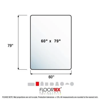 Floortex Ultimat® Xxl Polycarbonate Rectangular Chair Mat Hard Floors 60" X 79" 5 Floortex Ultimat® Xxl Polycarbonate Rectangular Chair Mat Hard Floors 60" X 79" - Image 5