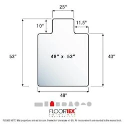 Floortex Cleartex® Unomat Anti-Slip Lip Chair Mat Hard Flr/carpet Tiles 48 X 53" 18 Floortex Cleartex® Unomat Anti-Slip Lip Chair Mat Hard Flr/carpet Tiles 48 X 53" -Office Provisions 330131 DetailedProductView7 Lg