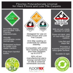 Floortex Cleartex® Unomat Anti-Slip Lip Chair Mat Hard Flr/carpet Tiles 35 X 47" 19 Floortex Cleartex® Unomat Anti-Slip Lip Chair Mat Hard Flr/carpet Tiles 35 X 47" -Office Provisions 330132 DetailedProductView9 Lg