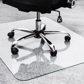 Floortex Glaciermat® Heavy Duty Glass Chair Mat Hard Floors & Carpets 36" X 48" 4 Floortex Glaciermat® Heavy Duty Glass Chair Mat Hard Floors & Carpets 36" X 48" - Image 4
