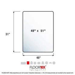 Floortex Valuemat® Vinyl Rectangular Chair Mat Hard Floor 48" X 51" -Office Provisions 330143 DetailedProductView8 Lg