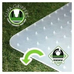 Floortex Ecotex® Polypropylene Rectangular Foldable Chair Mat Carpets 35"x46" -Office Provisions 330166 DetailedProductView3 Lg