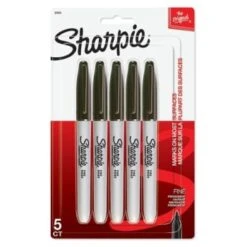 Sharpie® Black Fine Point Permanent Marker, Box Of 10