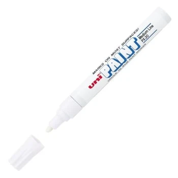 Uni-Paint® White Oil-Base Medium Line Marker, Package Of 12 1 Uni-Paint® White Oil-Base Medium Line Marker, Package Of 12