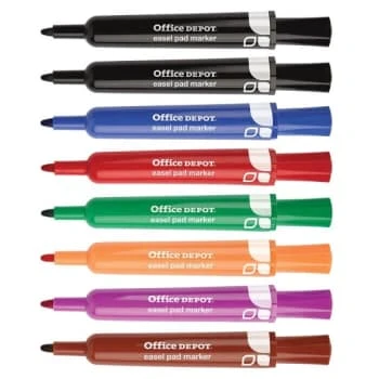 Office Depot® Assorted Color Easel Pad Marker, Box Of 16 1 Office Depot® Assorted Color Easel Pad Marker, Box Of 16