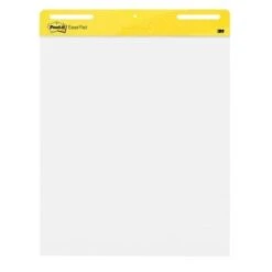 Post-It® 30-Sheet Plain White Paper Self-Stick Easel Pad 25' X 3"
