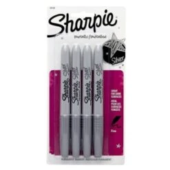 Sharpie® Silver Fine Point Metallic Marker, Package Of 4