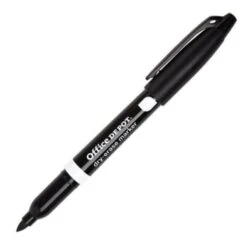 Office Depot® Dry-Erase Black Fine Point Low-Odor Marker, Package Of 12