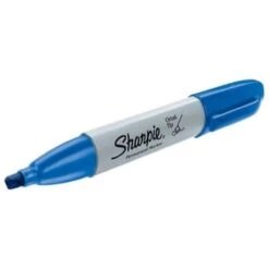Sharpie® Blue Chisel-Tip Permanent Marker, Package Of 12