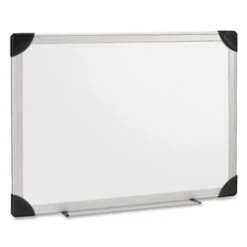 Lorell® Dry-Erase Board, Silver Aluminum Frame, 48" X 36"