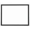 Foray® White Magnetic Dry-Erase Decor Board 18 X 24"inch With Black Wood Frame
