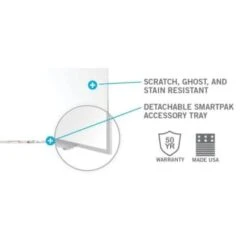 Ghent® Magnetic Porcelain Whiteboard With Aluminum Frame, 3'h X 4'w 5 Ghent® Magnetic Porcelain Whiteboard With Aluminum Frame, 3'h X 4'w -Office Provisions 803651 DetailedProductView2 Lg