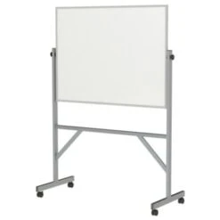 Ghent® Reversible Magnetic Porcelain Whiteboard With Aluminum Frame, 3'h X 4'w